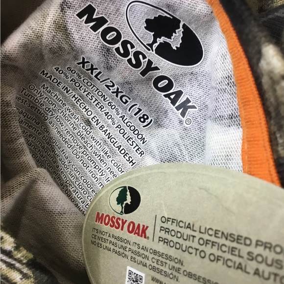 MOSSY OAK Boys size 18 HUNTING T SHIRT NEW NWT - Picture 5 of 5